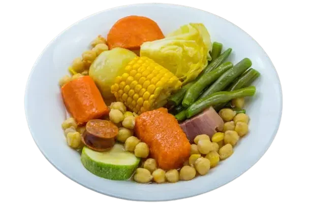 Un plato de cocido canario