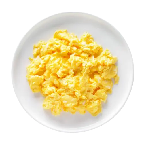 Recetas con huevos y lácteos: un plato con huevos revueltos