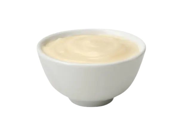 Recetas con huevos y lácteos: un cuenco con bechamel