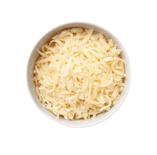 Recetas con huevos y lácteos: un plato con queso rallado.