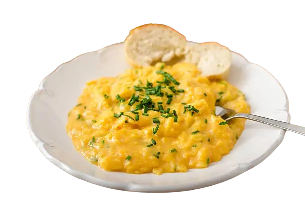 Huevos revueltos al estilo francés