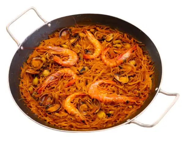 Recetas de fideuás: fideuá de marisco