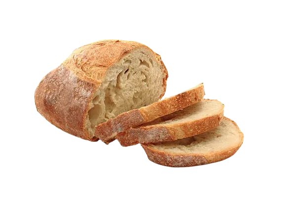 Recetas de panes: pan blanco cortado en rodajas